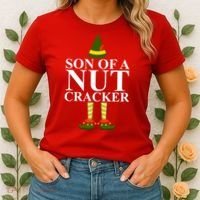 Son Of A Nut Cracker Funny Christmas Women's T-Shirt thumb 2