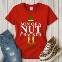 Son Of A Nut Cracker Funny Christmas Women's T-Shirt thumb 3