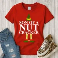 Son Of A Nut Cracker Funny Christmas Women's T-Shirt thumb 3