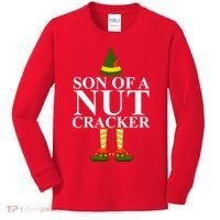 Son Of A Nut Cracker Funny Christmas Kids Long Sleeve Shirt thumb 0