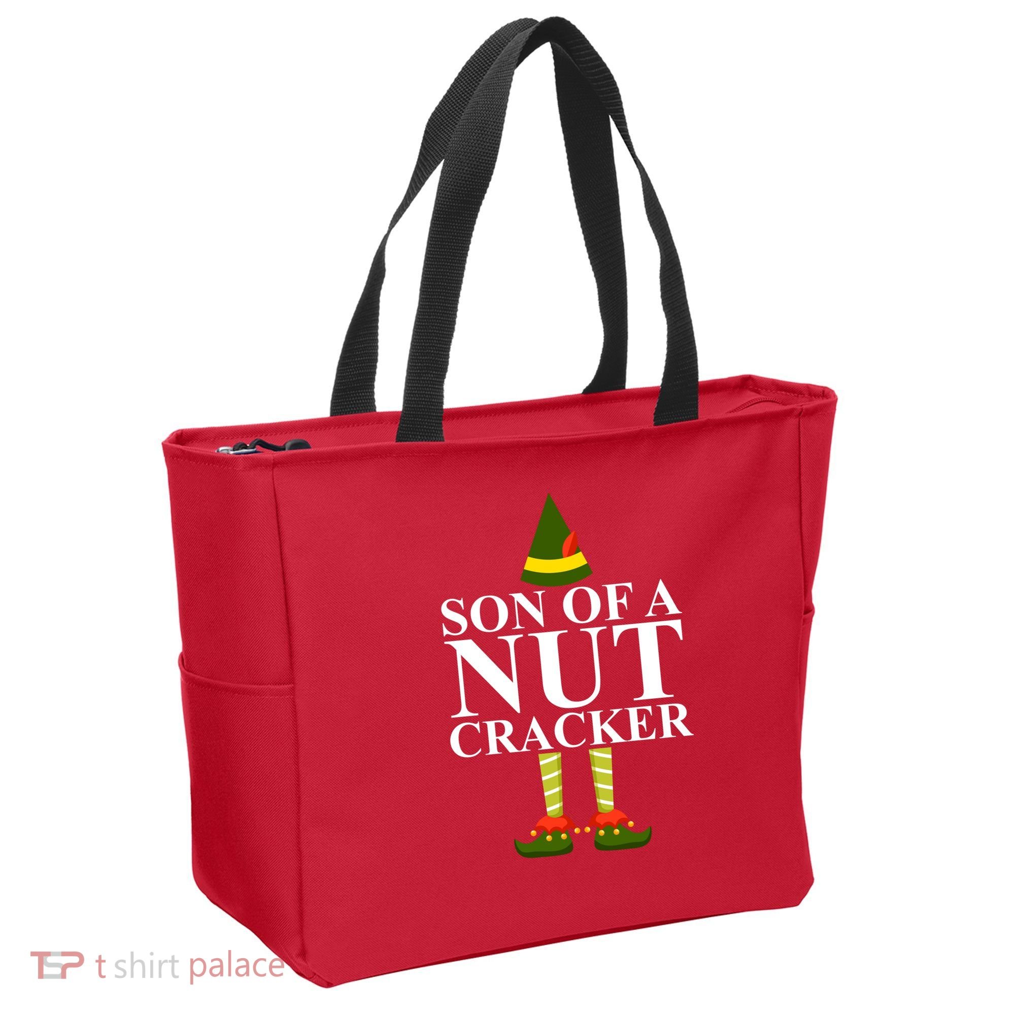Son Of A Nut Cracker Funny Christmas Tote Bag