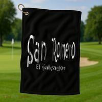 Saint Oscar Arnulfo Romero + Icon Golf Towel thumb 1