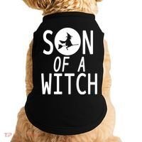 Son Of A Witch Funny Halloween Doggie Tank thumb 0