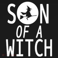 Son Of A Witch Funny Halloween Doggie Tank thumb 4