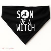 Son Of A Witch Funny Halloween USA-Made Doggie Bandana thumb 0