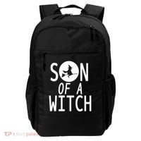 Son Of A Witch Funny Halloween Backpack thumb 0