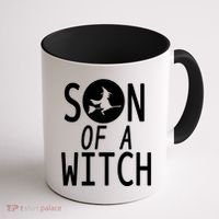 Son Of A Witch Funny Halloween Coffee Mug thumb 1