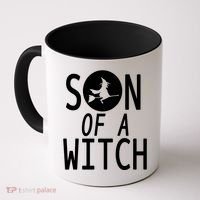 Son Of A Witch Funny Halloween Coffee Mug thumb 0