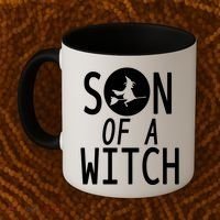 Son Of A Witch Funny Halloween Coffee Mug thumb 2