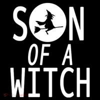 Son Of A Witch Funny Halloween Women's Hoodie thumb 2