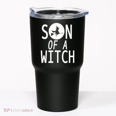 Son Of A Witch Funny Halloween Tumbler