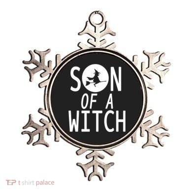 Son Of A Witch Funny Halloween Ornament