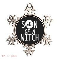 Son Of A Witch Funny Halloween Ornament thumb 0