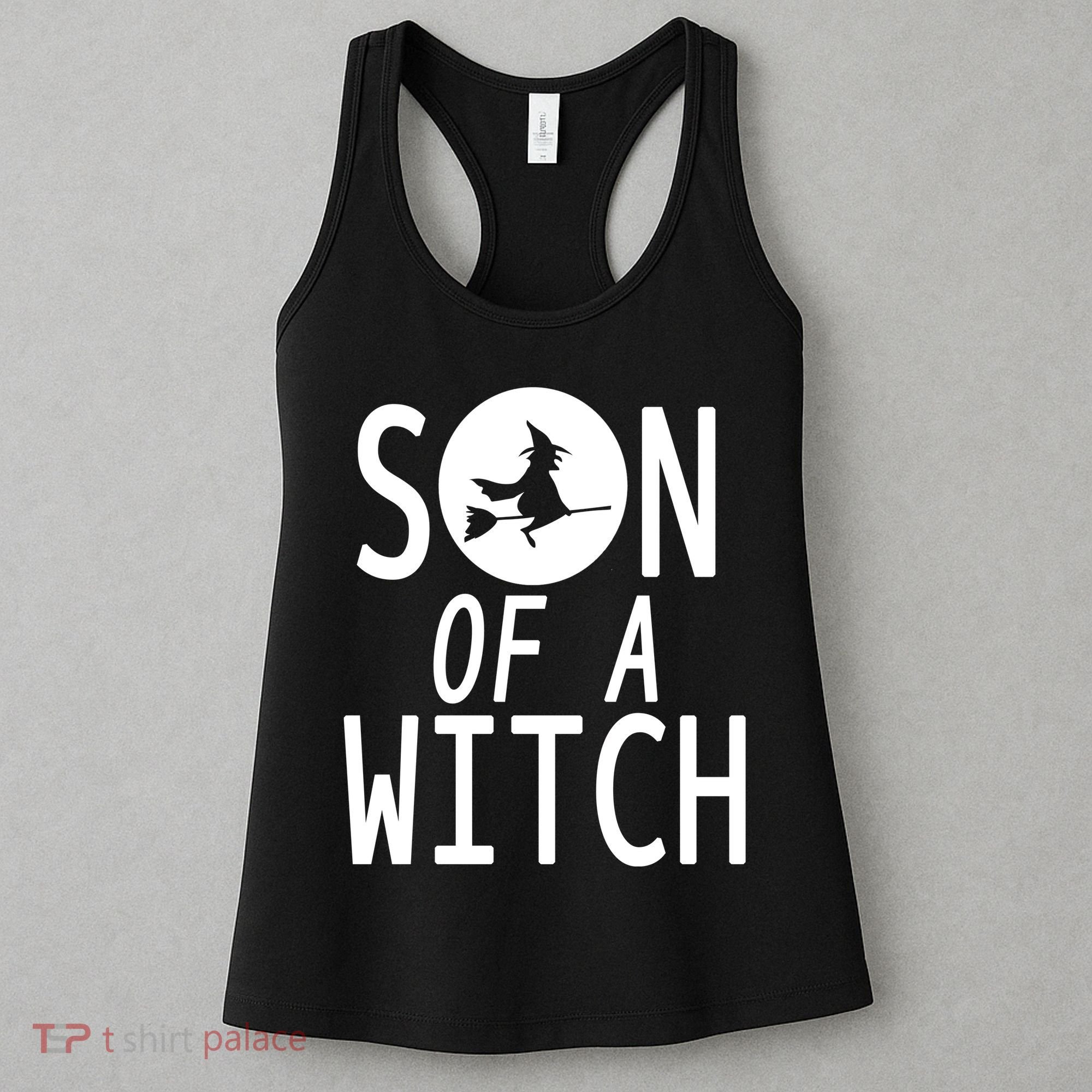 Son Of A Witch Funny Halloween Women's Tank Top