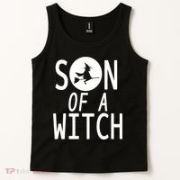 Son Of A Witch Funny Halloween Tank Top thumb 2