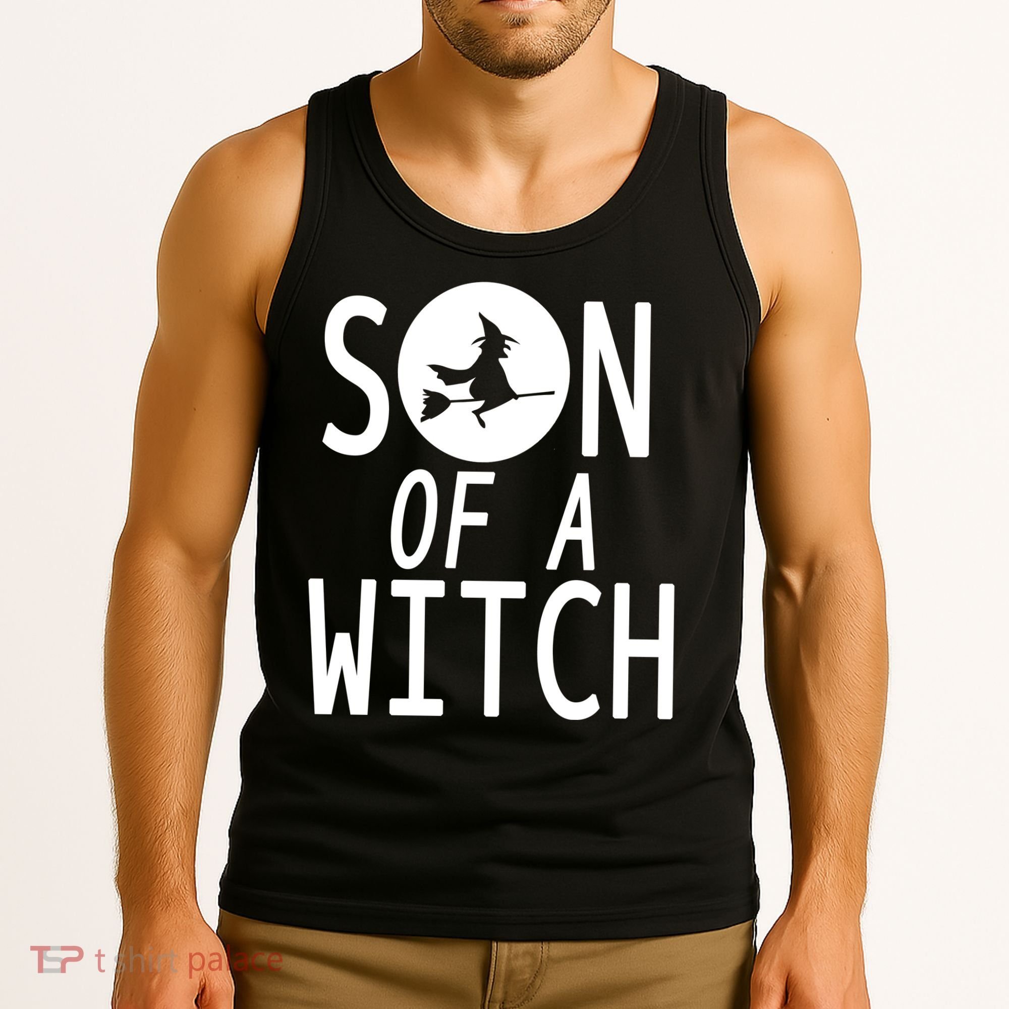 Son Of A Witch Funny Halloween Tank Top