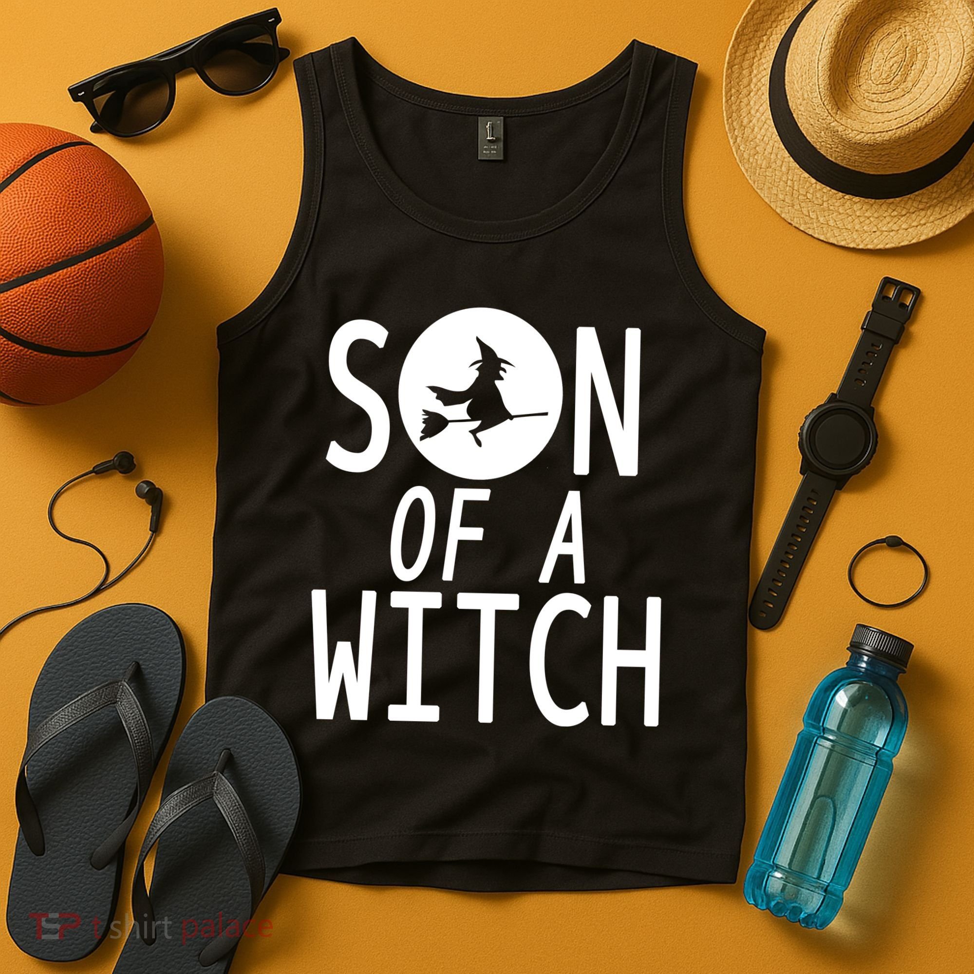 Son Of A Witch Funny Halloween Tank Top