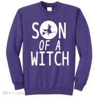 Son Of A Witch Funny Halloween Sweatshirt thumb 0