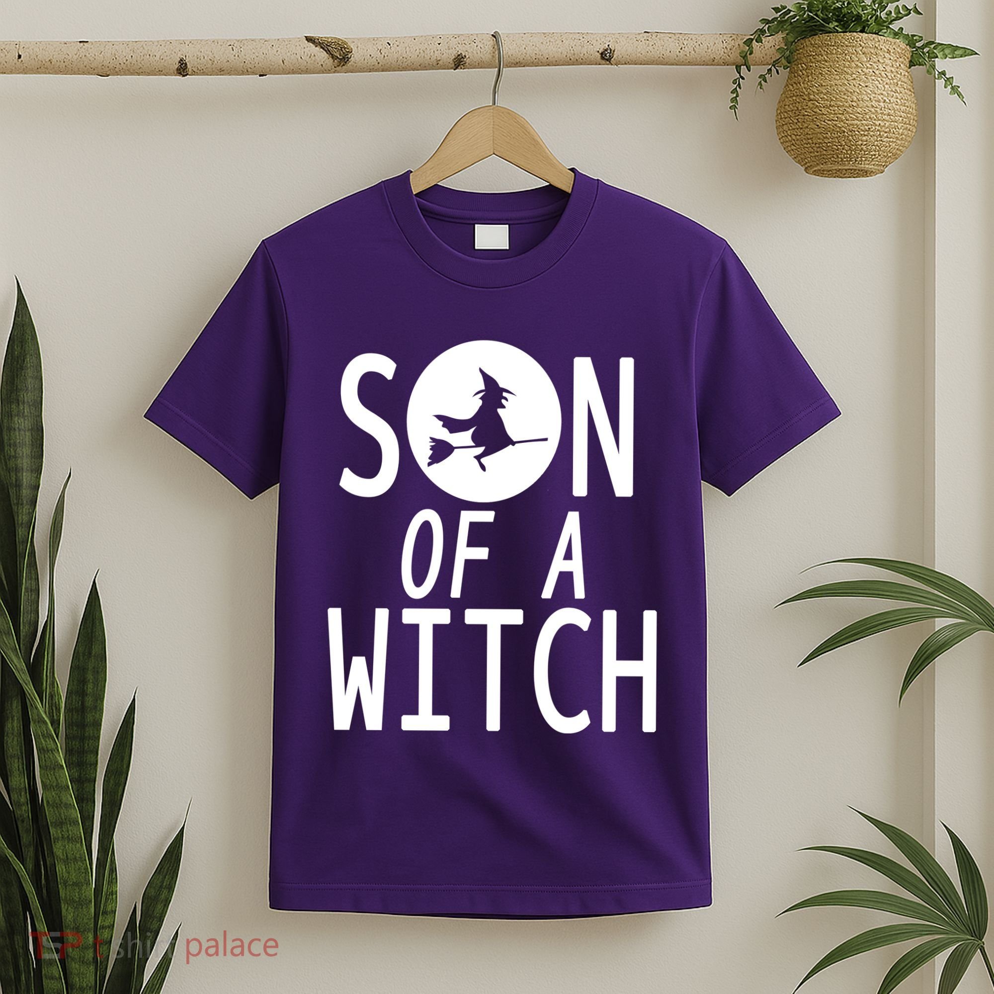 Son Of A Witch Funny Halloween T-Shirt