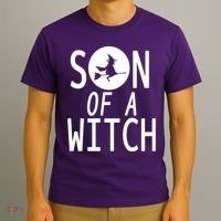 Son Of A Witch Funny Halloween T-Shirt thumb 3