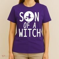 Son Of A Witch Funny Halloween T-Shirt thumb 4