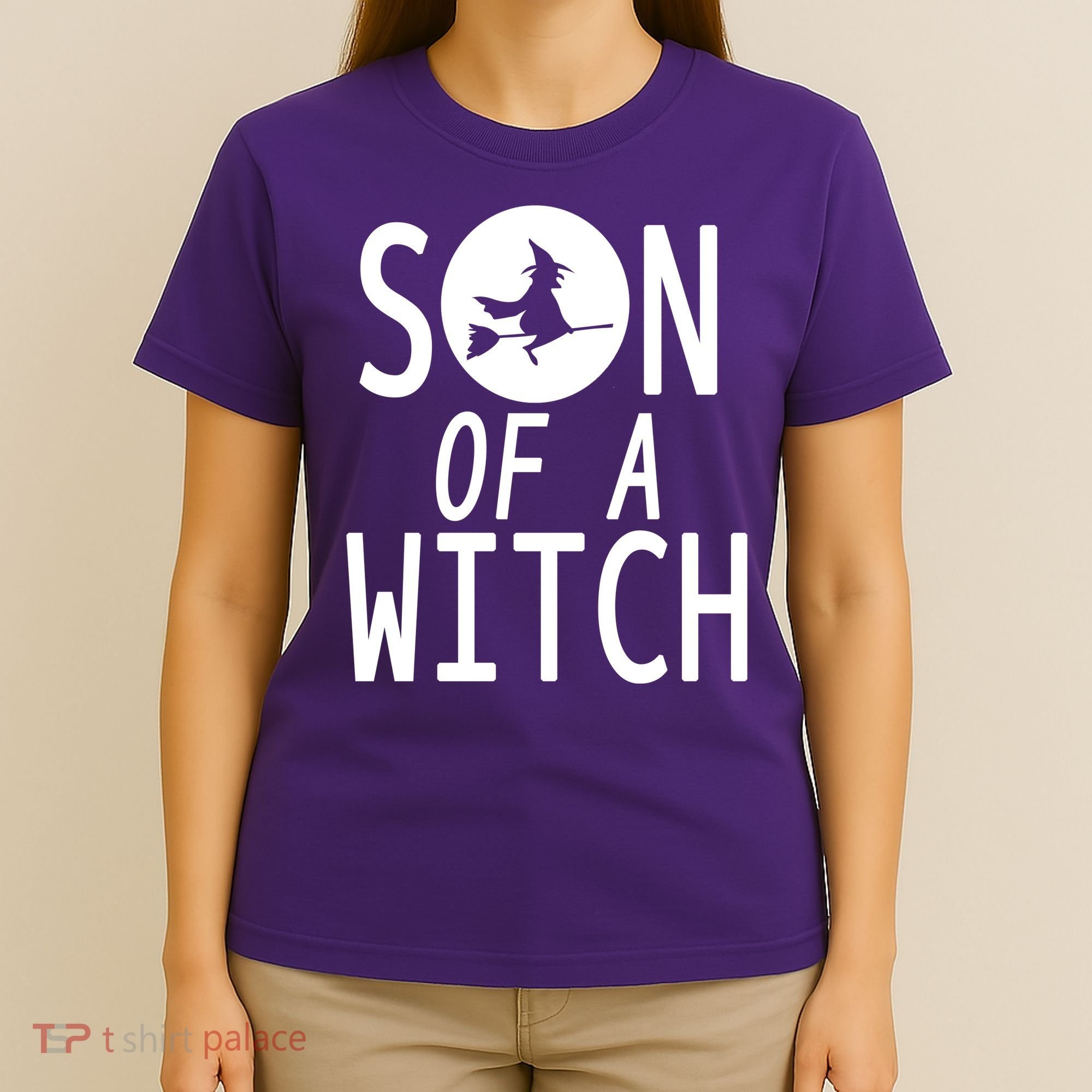 Son Of A Witch Funny Halloween T-Shirt