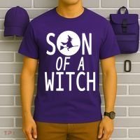 Son Of A Witch Funny Halloween T-Shirt thumb 6