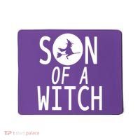 Son Of A Witch Funny Halloween Mousepad thumb 0