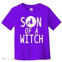 Son Of A Witch Funny Halloween Toddler T-Shirt thumb 0