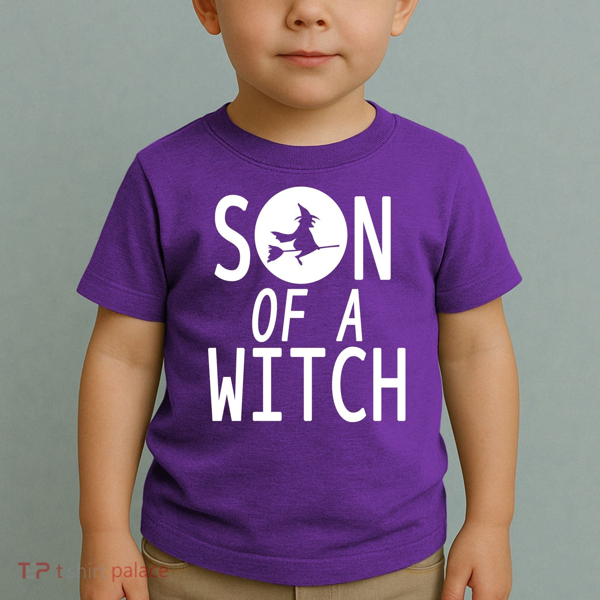 Son Of A Witch Funny Halloween Toddler T-Shirt