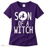 Son Of A Witch Funny Halloween Women's T-Shirt thumb 0