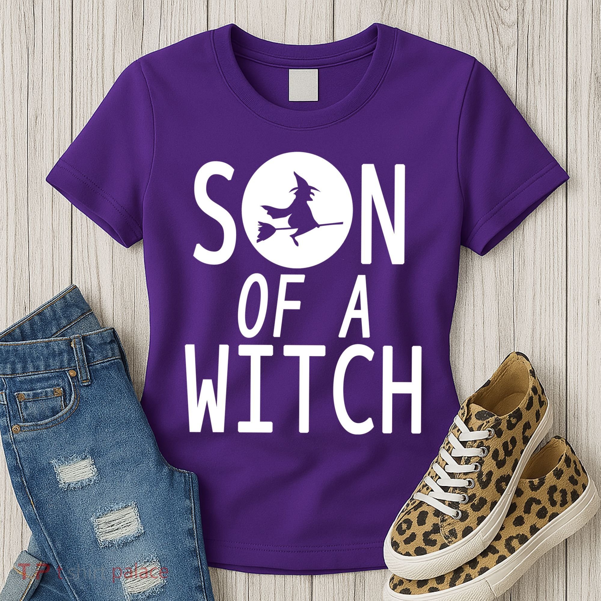 Son Of A Witch Funny Halloween Women's T-Shirt