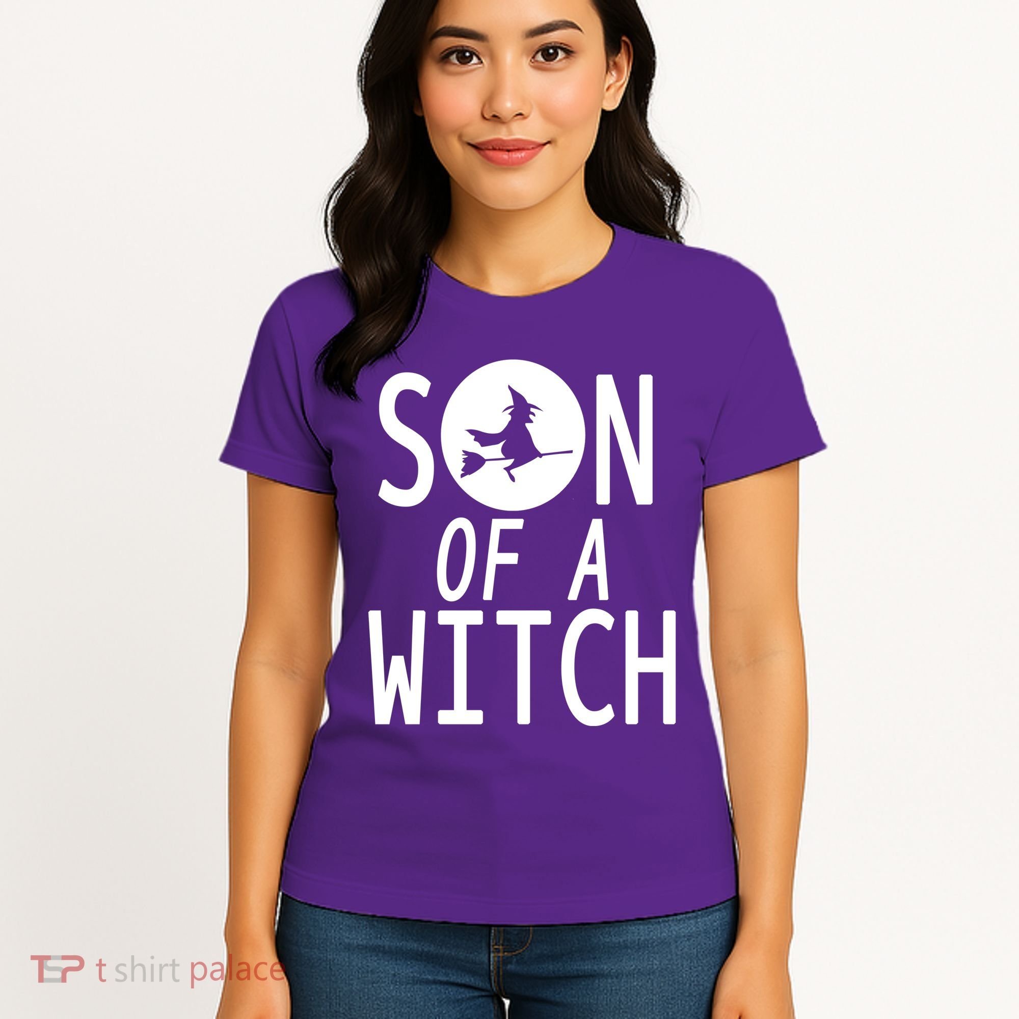 Son Of A Witch Funny Halloween Women's T-Shirt