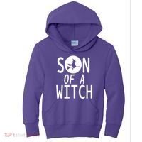 Son Of A Witch Funny Halloween Kids Hoodie thumb 0