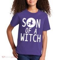 Son Of A Witch Funny Halloween Kids T-Shirt thumb 2
