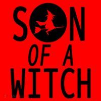 Son Of A Witch Funny Halloween Santa Hat thumb 1