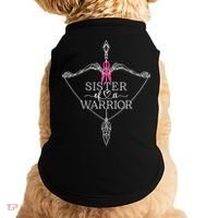 Sister Of A Warrior Breast Cancer Awareness Support Squad Doggie Tank thumb 0