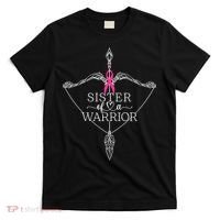 Sister Of A Warrior Breast Cancer Awareness Support Squad T-Shirt thumb 0