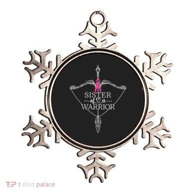 Sister Of A Warrior Breast Cancer Awareness Support Squad Ornament
