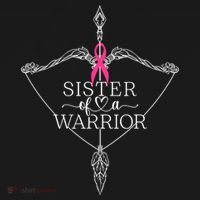Sister Of A Warrior Breast Cancer Awareness Support Squad Ornament thumb 1