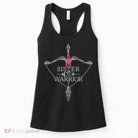 Sister Of A Warrior Breast Cancer Awareness Support Squad Women's Tank Top thumb 0