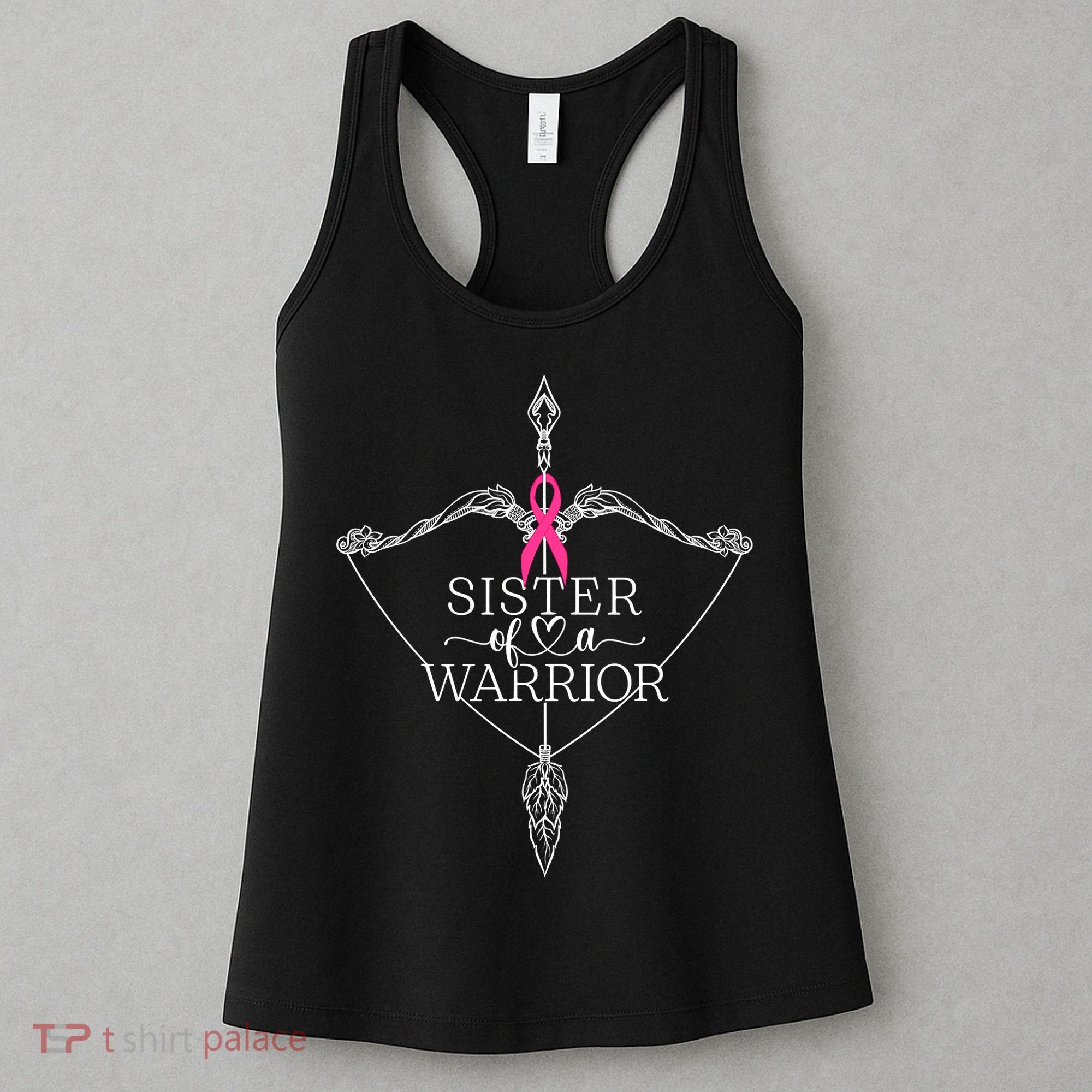Sister Of A Warrior Breast Cancer Awareness Support Squad Women's Tank Top