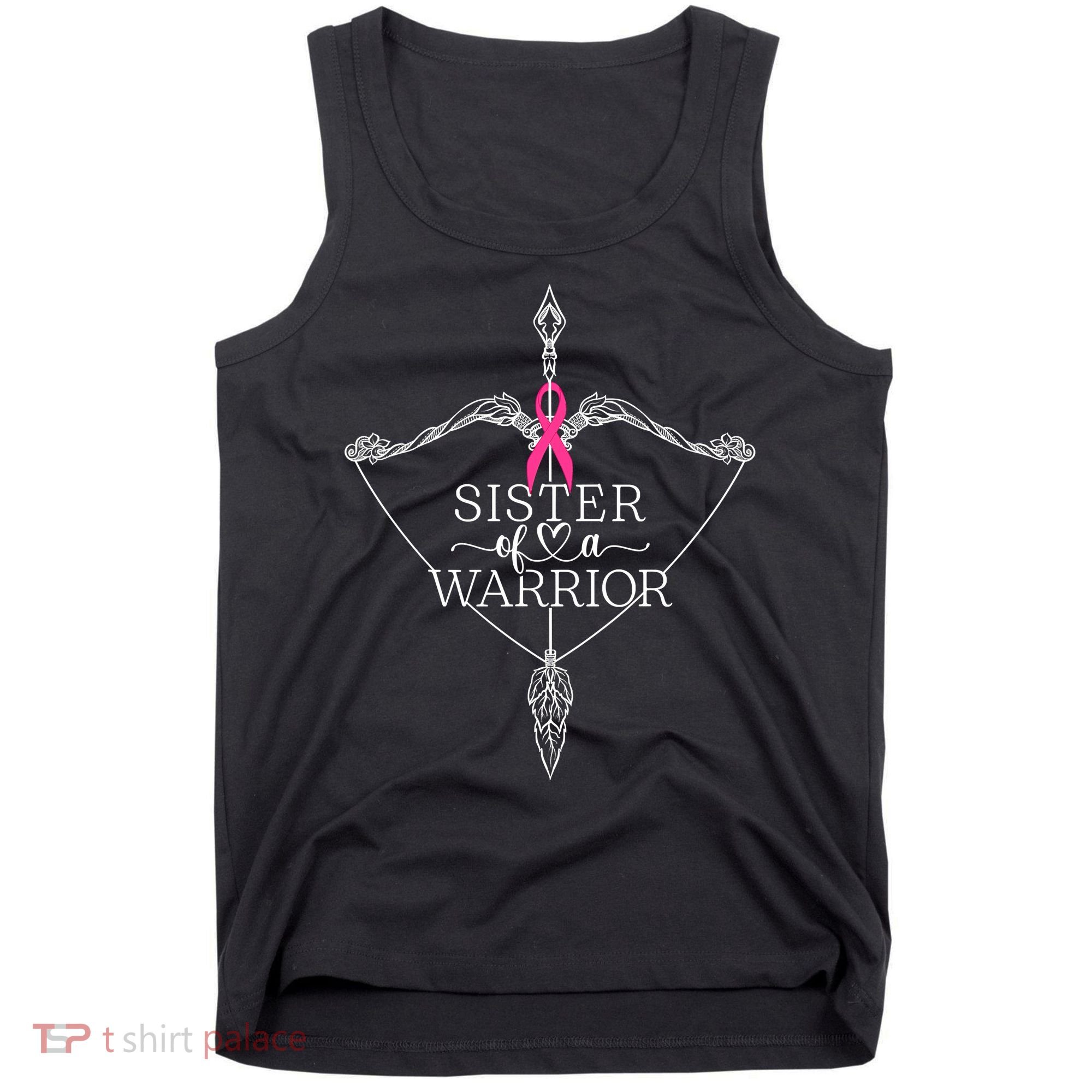 Sister Of A Warrior Breast Cancer Awareness Support Squad Tank Top