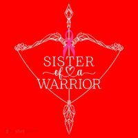 Sister Of A Warrior Breast Cancer Awareness Support Squad Santa Hat thumb 1