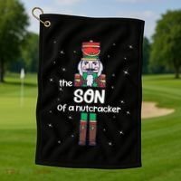 Son Of A Nutcracker Family Matching Funny Pajama Golf Towel thumb 1