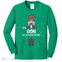 Son Of A Nutcracker Family Matching Funny Pajama Kids Long Sleeve Shirt thumb 0