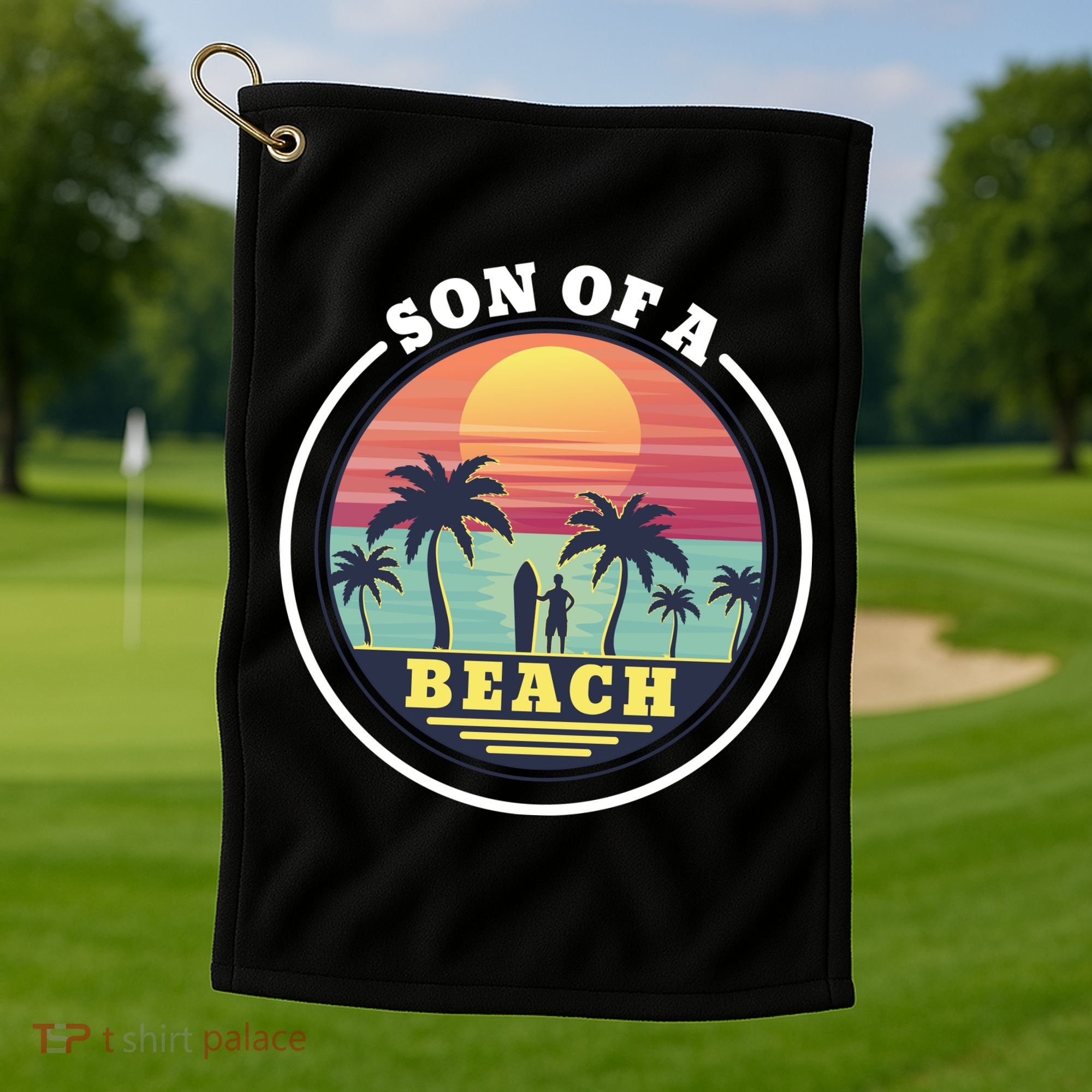 Son of A Beach Golf Towel