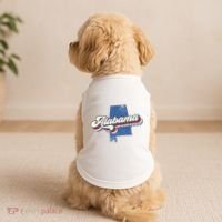 State Of Alabama Retro Logo Doggie Tank thumb 2