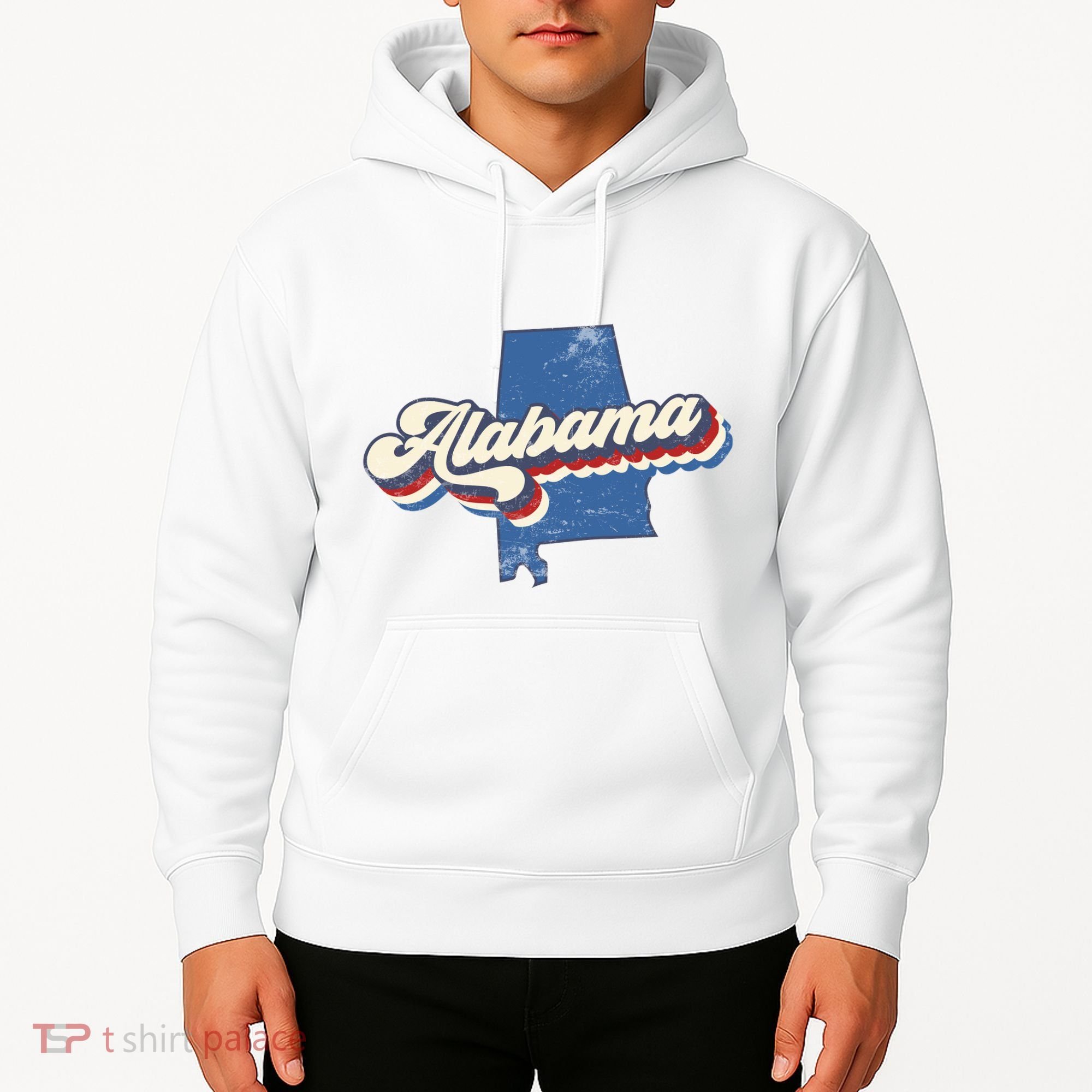 State Of Alabama Retro Logo Hoodie