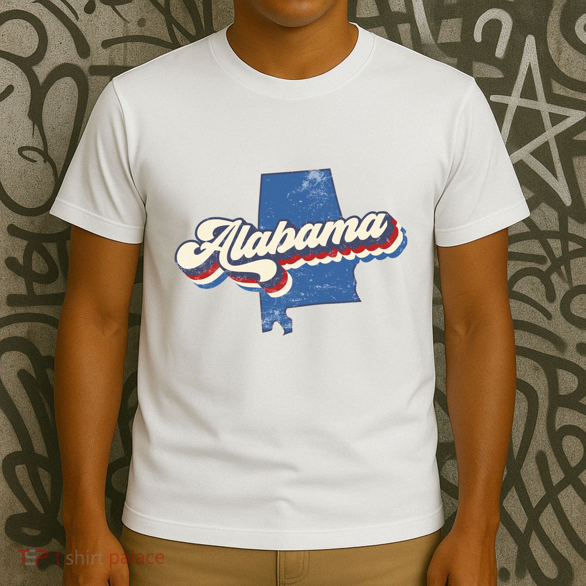 State Of Alabama Retro Logo T-Shirt